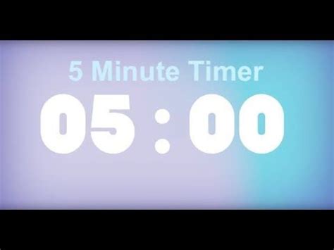 Five Minute Timer With Music | Timer, Music, Minutes