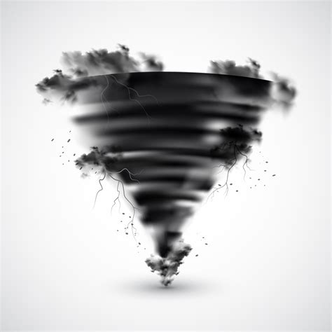 Realistic Tornado Illustration 468799 Vector Art at Vecteezy