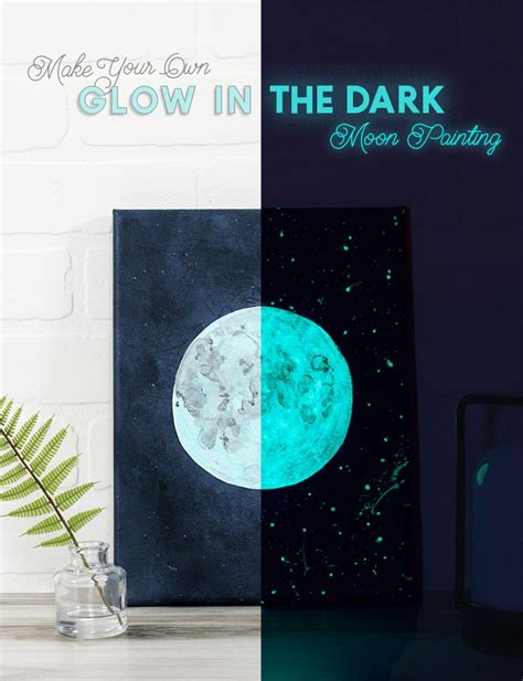 DIY Glow-In-The-Dark Moon Art Tutorial - Persia Lou