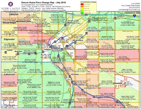 Downtown Denver Neighborhoods Map including Denver's Best Neighborhoods