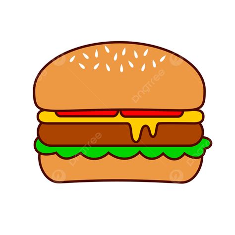 Burger Illustration Transparent Background Vector, Burgers, Food ...