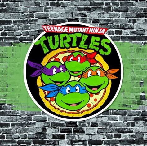 TMNT PIZZA BOX STICKER Tmnt Birthday, Ninja Turtles Birthday Party ...