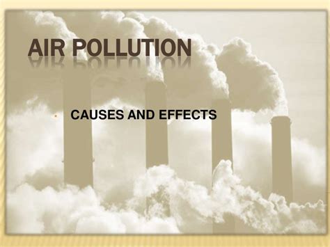 Air pollution presentation