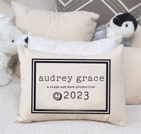 Baby Pillow Personalized Baby Pillow Shower Gift for - Etsy