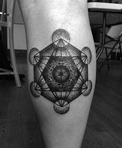 60 Metatron’s Cube Tattoo Designs For Men - Geometric Ink Ideas