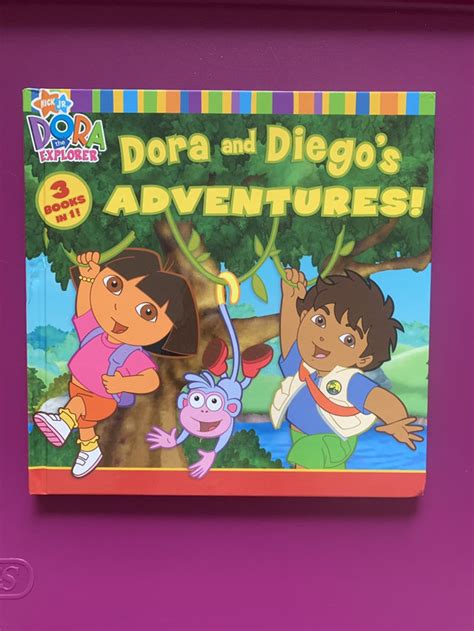 Dora and Diego's Adventures! by Simon Spotlight Hardcover Book 3 Books in 1