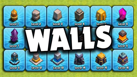 Ranking EVERY Wall in Clash of Clans #tierlist - YouTube