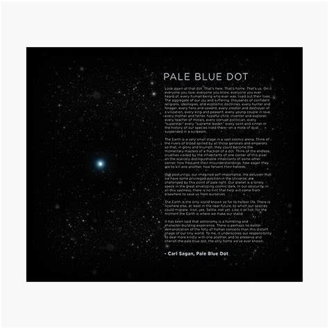 "Carl Sagan's - Pale Blue Dot Speech" Photographic Print by ...