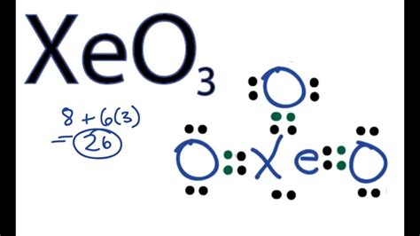 XeO3 Lewis Structure - How to Draw the Lewis Structure for XeO3 - YouTube