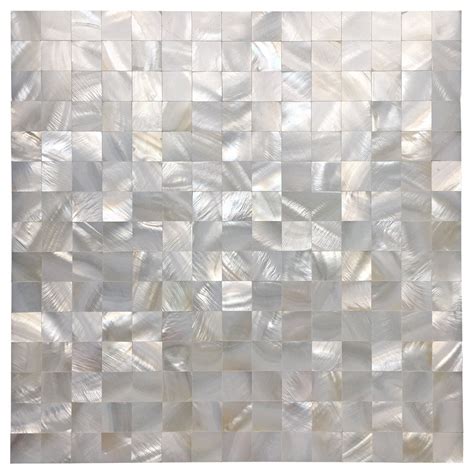 Buy Art3d Mother of Pearl Shell Mini Square Seamless Mosaic Tile for ...