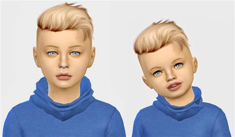 Ts4 Mm Cc Sims 4 Toddler Kids Hairstyles Sims 4 Children | Images and ...