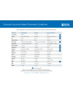 Saltwater Aquarium Water Parameters Guidelines / saltwater-aquarium ...