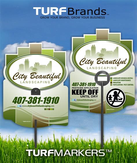 City Beautiful Lawn C Are Lawn Care Posting Sign Yard Signs Pest | Free ...