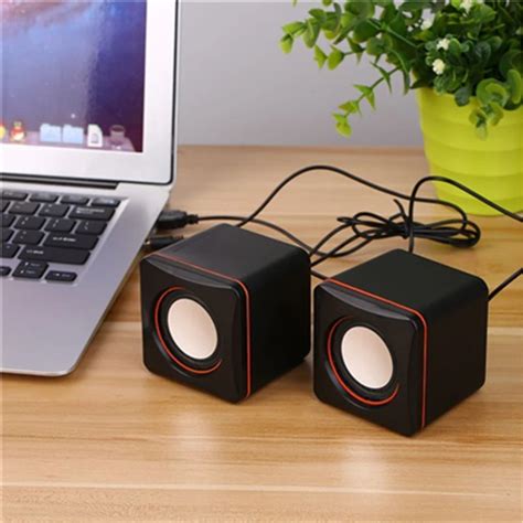 Portable Mini Speaker 3.5mm Wired Desktop Laptop Speakers Multimedia ...