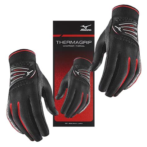 Mizuno Thermagrip Golf Gloves Black - Discount Golf Gloves - Hurricane Golf