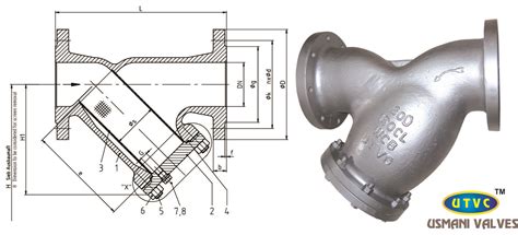 Strainer ‘Y’ Type|Strainer Valve Manufacturer in Mumbai,India|Usmani Valves