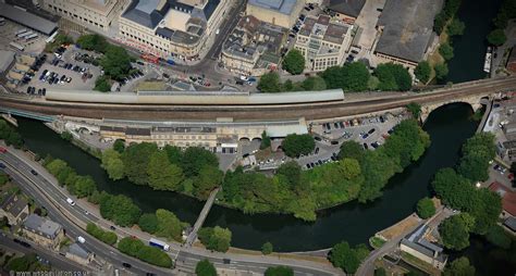 Bath Spa railway station aerial photograph | aerial photographs of ...