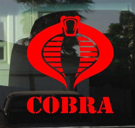 Cobra GI Joe decal Stickers