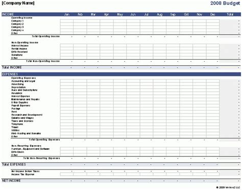 Business Budget Template For Excel - Budget Your Business with Small ...