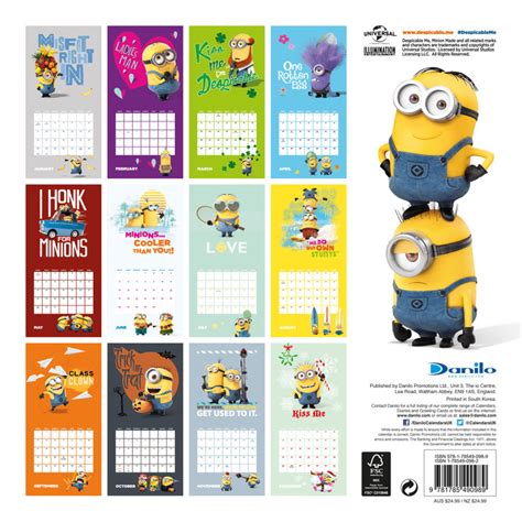 Calendario 2024 Minion - Elyse Imogene