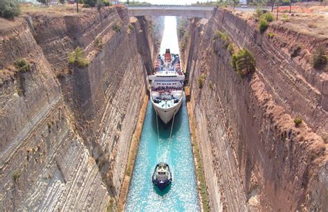 Corinth Canal Greece is a major tourist destination.