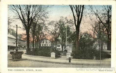 The Common Athol, MA Postcard