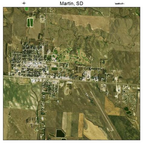 Aerial Photography Map of Martin, SD South Dakota