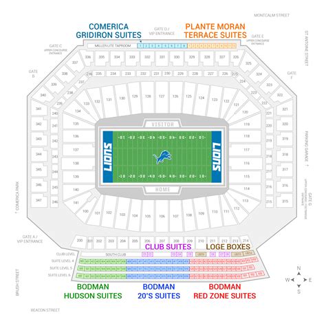 Ford Field Seating Chart Monster Jam | Elcho Table