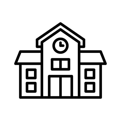 School Building Icon Vector Art, Icons, and Graphics for Free Download