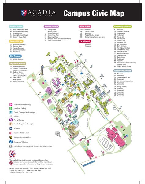 Acadia Campus Map by Acadia University - Issuu