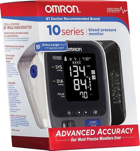 Best Buy: Omron 10 Series Automatic Blood Pressure Monitor Black ...