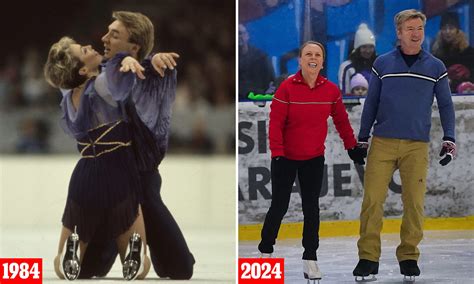 Skate off! Exactly 40 years to the day since Torvill and Dean won gold ...