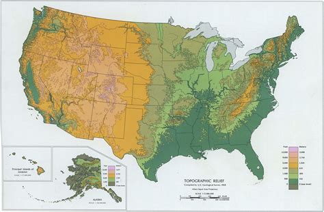 topographical map of US | Relief map, Topographic map, Elevation map