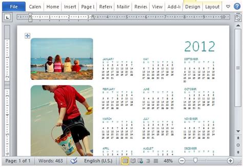 How To Easily Create A Family Photo Calendar in Microsoft Word