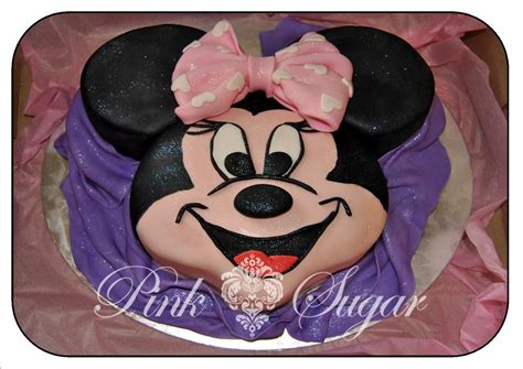 Pink Sugar: Minnie Mouse Face Cake...