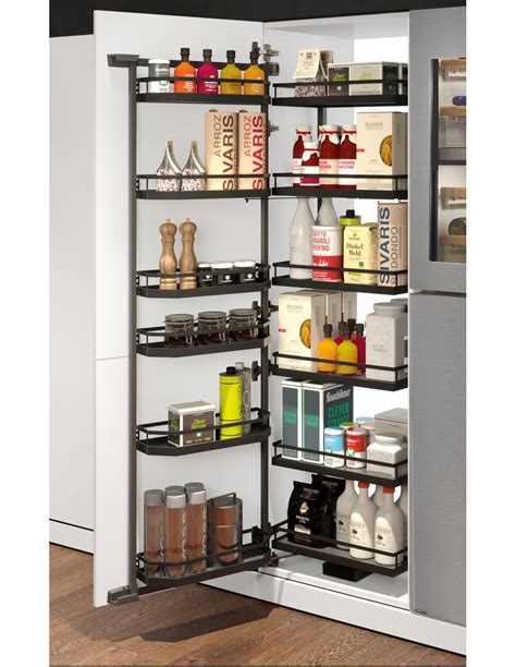 KSATLF600A Style Anthracite Solid Surface Kitchen Larder By Kessebohmer ...