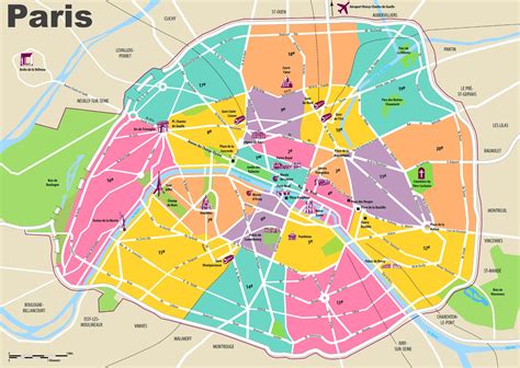 Paris Maps | France | Maps Of Paris - Printable Map Of Paris ...