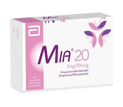 MIA 20 3MG/20MCG 28 COMPRIMIDO RECUBIERTO - Distribuidor de ABBOTT