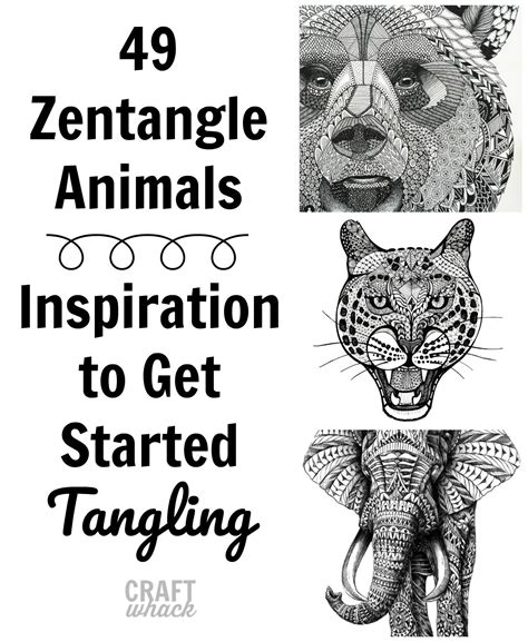 49 Zentangle Animals: Inspiration to Get Started Tangling in 2022 ...