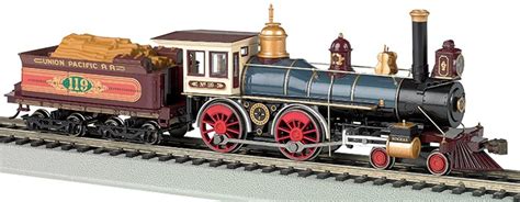 4-4-0 American Steam Locomotive w/Wood Load DCC Ready Union Pacific ...