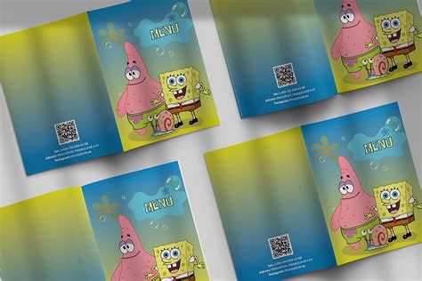 Menu Design for Krusty Krab restaurant :: Behance