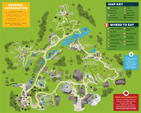 Omaha's Henry Doorly Zoo and Aquarium Map and Brochure (2019 - 2024 ...