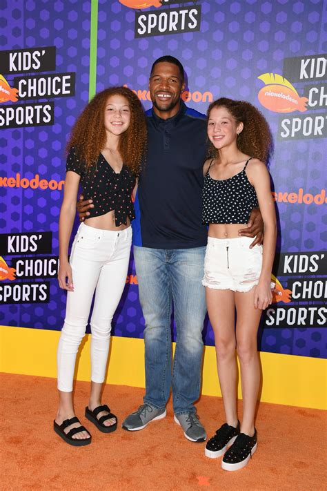 Michael Strahan's Twin Daughters Flaunt Waist-Long Hair While Spending ...