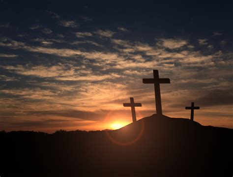 Three crosses on a hill - Freedom Worship Center