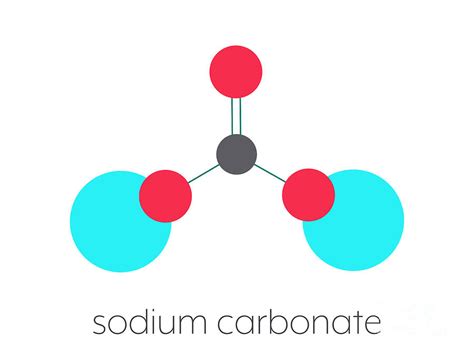 Sodium Carbonate Salt Chemical Structure #2 Photograph by Molekuul ...