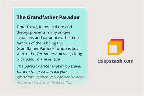 The Grandfather Paradox - Deepstash