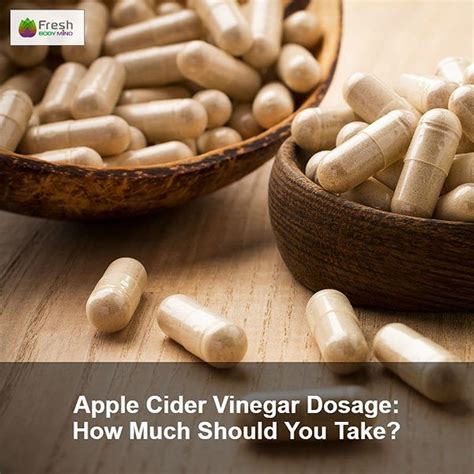 Apple Cider Vinegar Dosage: How Much to Take? | Fresh Body Mind