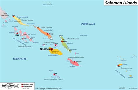 Solomon Islands Map | Detailed Maps of Solomon Islands