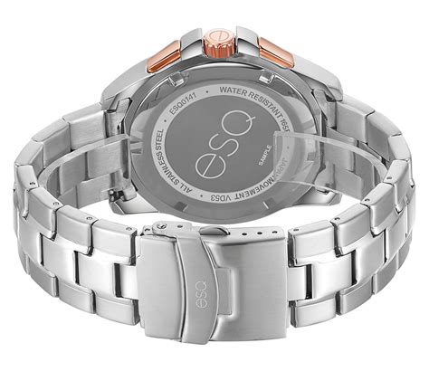 ESQ Men's Two-Tone Stainless Steel ChronographWatch - QVC.com