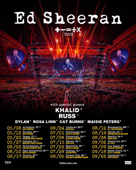 Ed Sheeran at Allegiant Stadium Tickets (09 September 2023 in Las Vegas ...